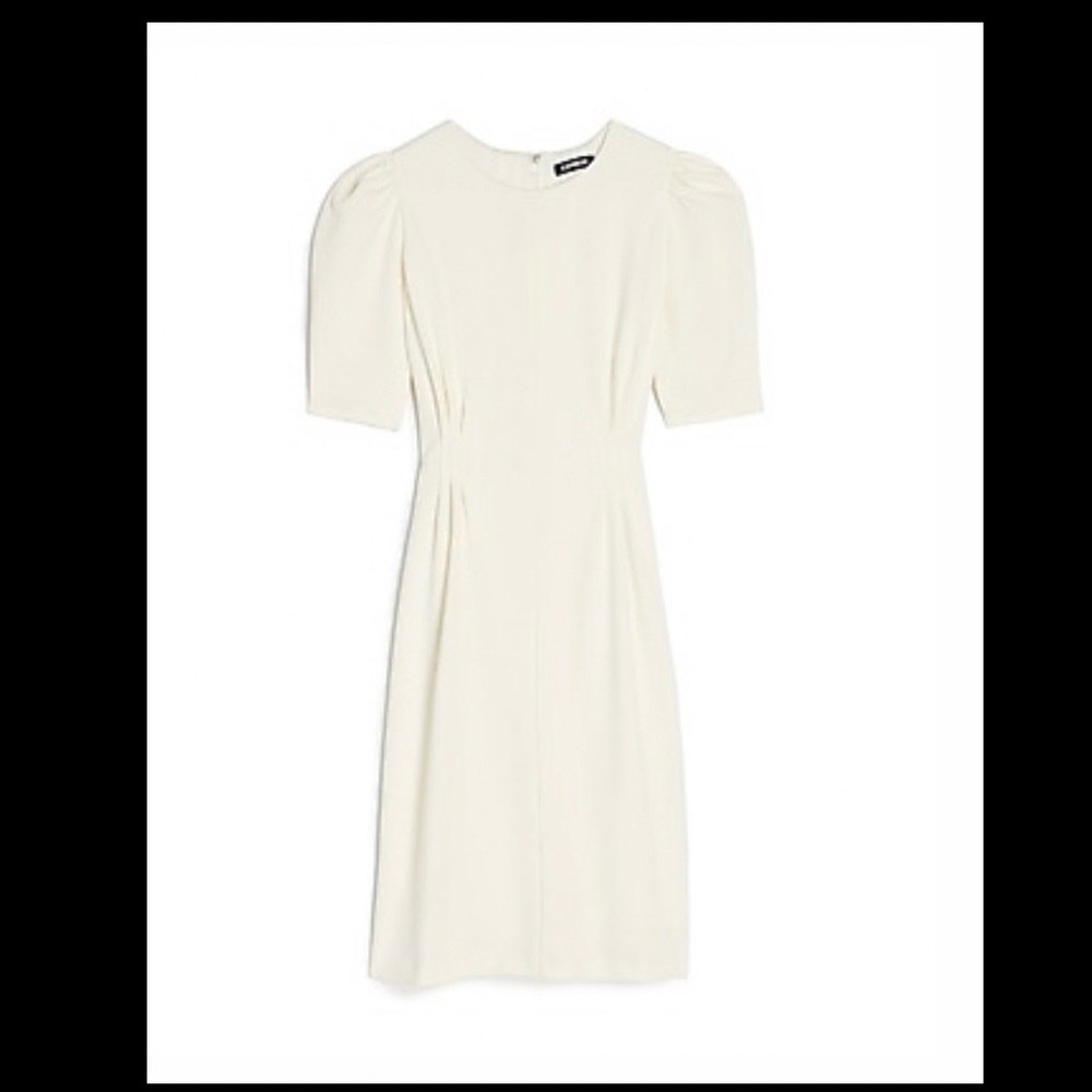 EXPRESS Puff Sleeve Sheath Dress - SIZE : XS